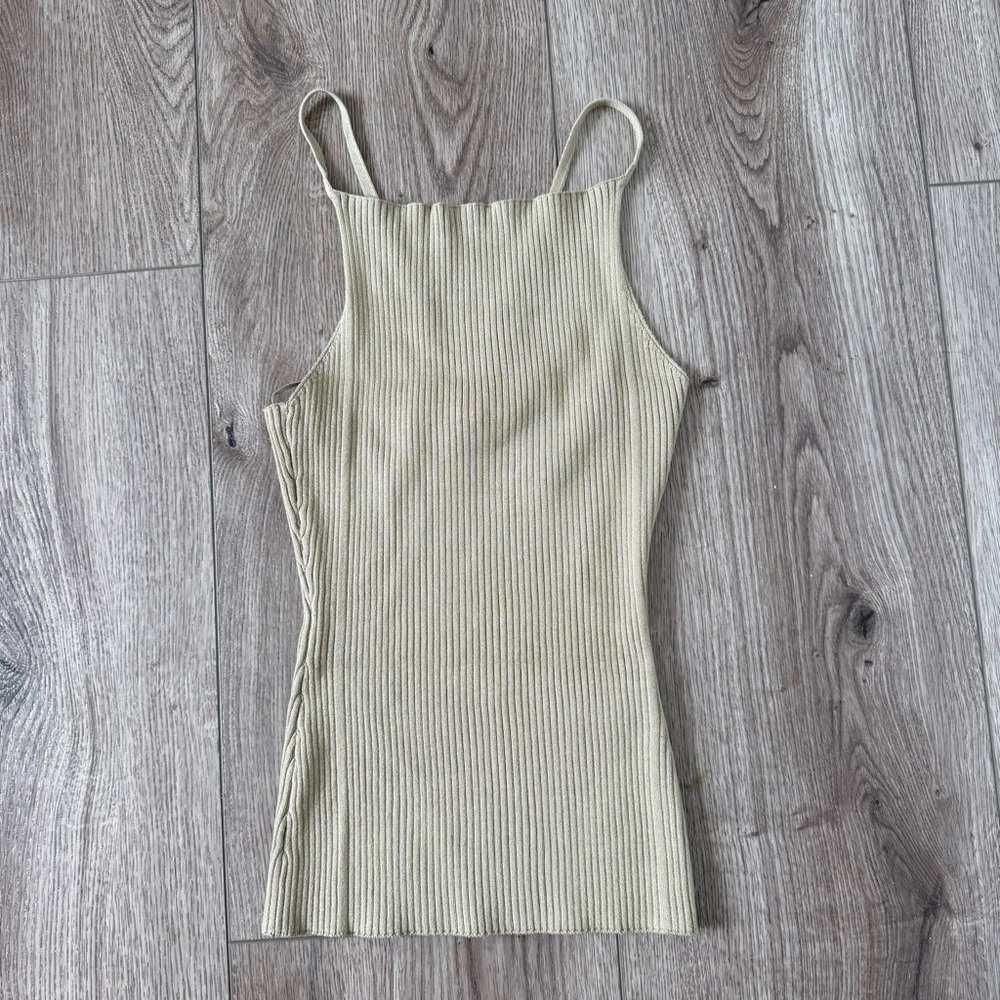Zara Ribbed Knit Top Size Small NWOT
